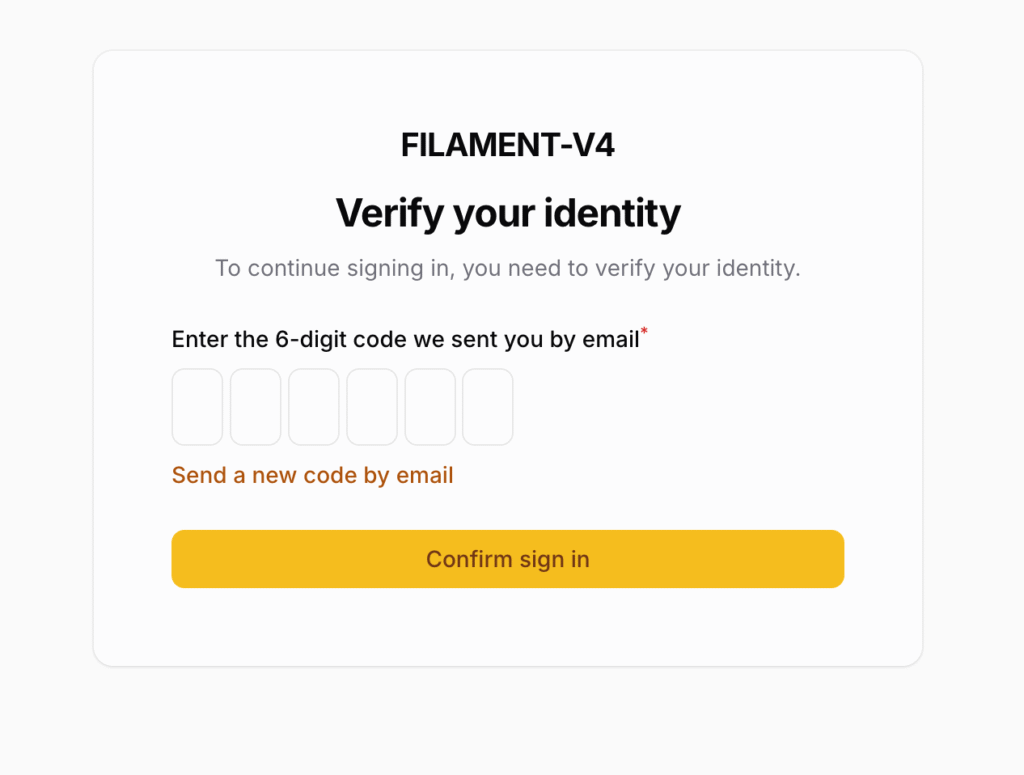 Set Up Email Authentication in Filament Admin Panel